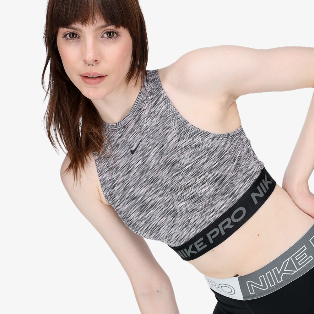 Nike Pro space dye cropped tank